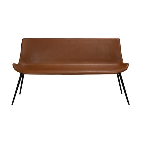 Konjak smeđa klupa od imitacije kože DAN-FORM Denmark Hype-image-2