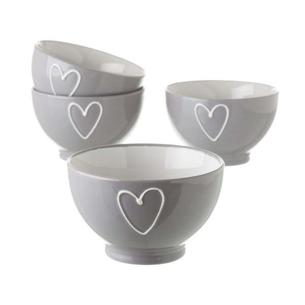 Siva keramička posuda Unimasa Heart, 580 ml-image-1