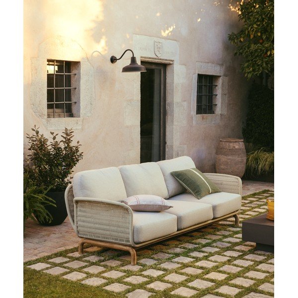 Bež podstavljena vrtna sofa Alipa – Kave Home-image-1