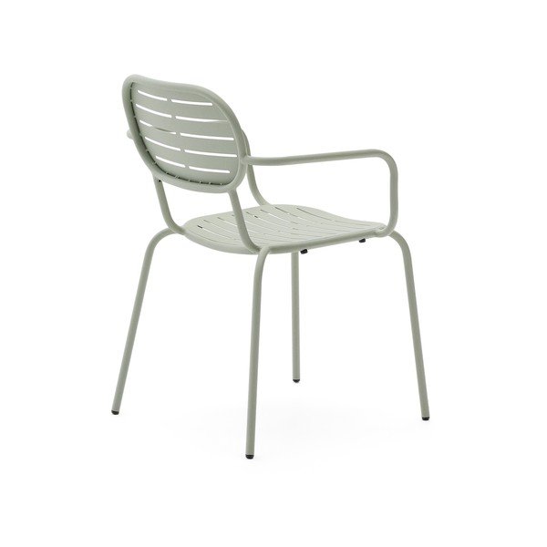 Mentol zelena metalna vrtna stolica Brai – Kave Home-image-4