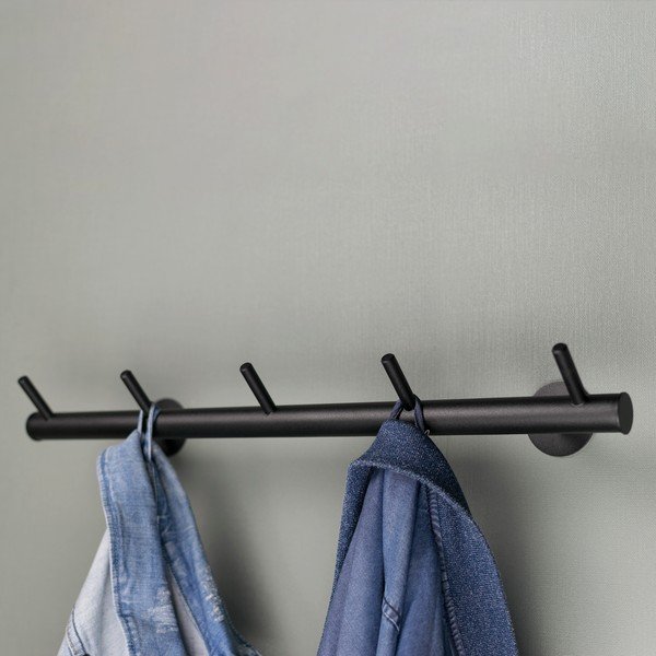 Crna metalna zidna vješalica 55 cm Odin – Spinder Design-image-1