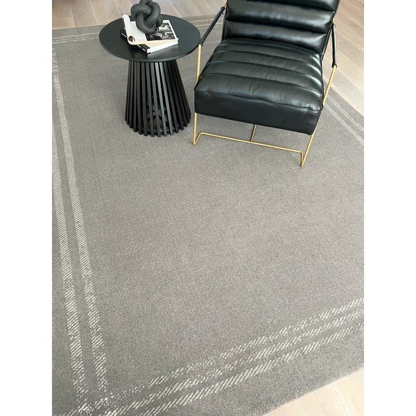 Svijetlo sivi vuneni tepih 240x340 cm Calisia M Grid Rim – Agnella-image-1