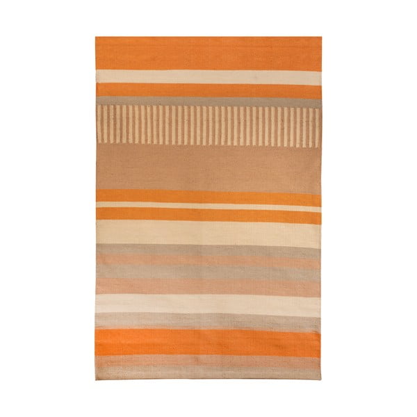 Bež-narančasti dvostrani vanjski tepih od reciklirane plastike Green Decore Bella, 80 x 180 cm-image-3