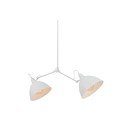 Bijela viseća lampa s metalnim sjenilom 104x104 cm Coben - CustomForm