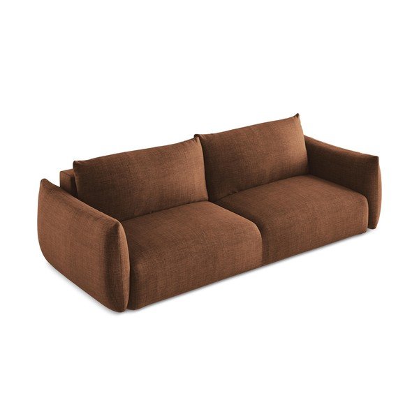 Sklopiva sofa boja terakote 230 cm Leila – Makamii-image-3