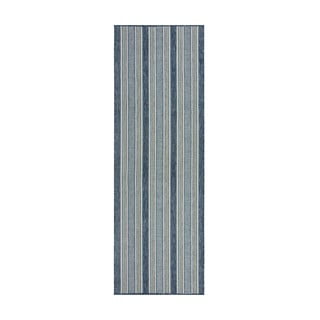 Unutarnji i vanjski tepih plavozeleni 80x230 cm Roma Stripe – Flair Rugs