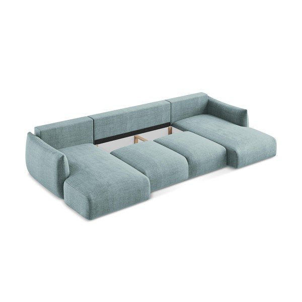 Plava sklopiva kutna garnitura (u obliku slova "U") Leila – Makamii-image-4