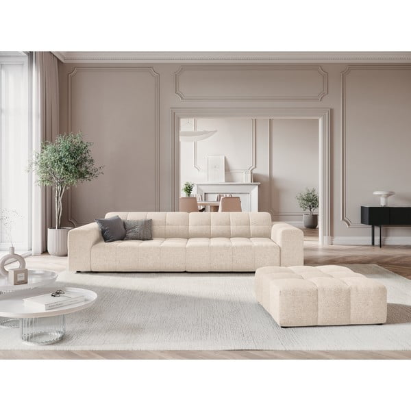 Krem sofa 244 cm Chicago – Cosmopolitan Design-image-1