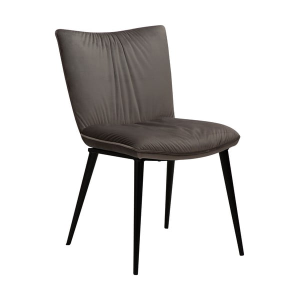 Siva blagovaonska stolica s baršunastom površinom DAN-FORM Denmark Join