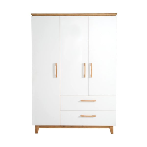 Bijela dječja garderoba u dekoru hrasta 135x200 cm Finn – Roba-image-2