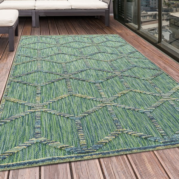 Zelena vanjska staza 80x250 cm Bahama – Ayyildiz Carpets-image-1