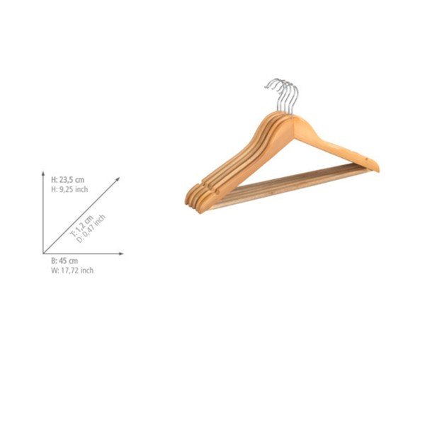Drvene vješalice u setu 5 kom Eco – Wenko-image-1