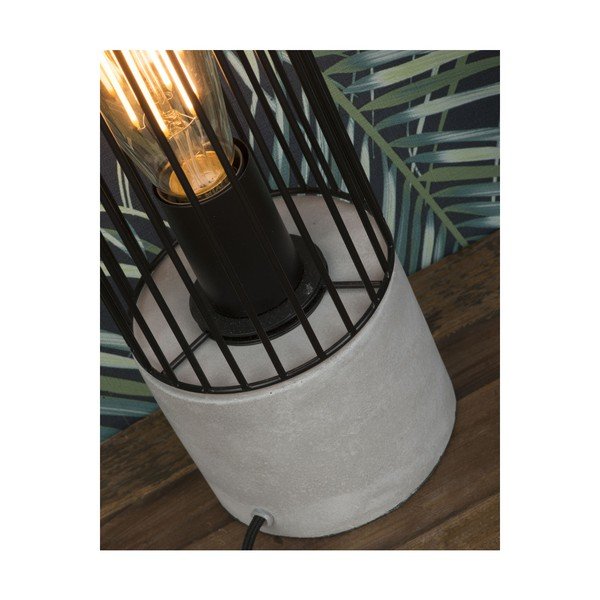 Crna stolna lampa s postoljem od betona Citylights Memphis-image-2