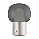 LED stolna lampa aluminijska u srebrnoj boji sa staklenim sjenilom (visina 32 cm) Iris – Blomus