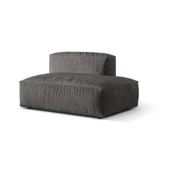 Siva baršunasti modularna sjedeća garnitura (s desnim kutom) Martina – Micadoni -image-1