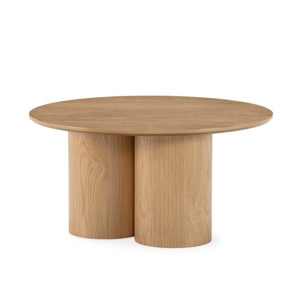 Okrugao stolić za kavu u dekoru hrasta u prirodnoj boji ø 80 cm Lua – MOME-image-3