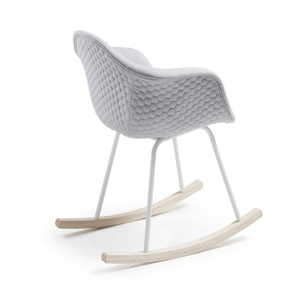 Svijetlosiva stolica za ljuljanje Kave Home Kenna-image-2