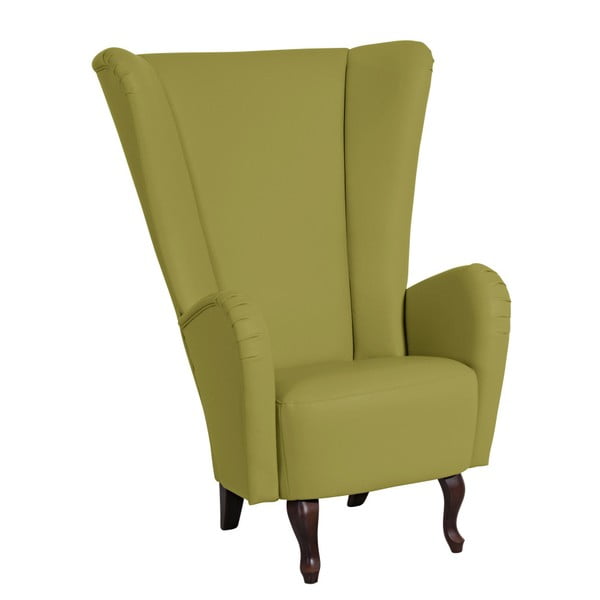 Zelena fotelja od imitacije kože Max Winzer Aurora