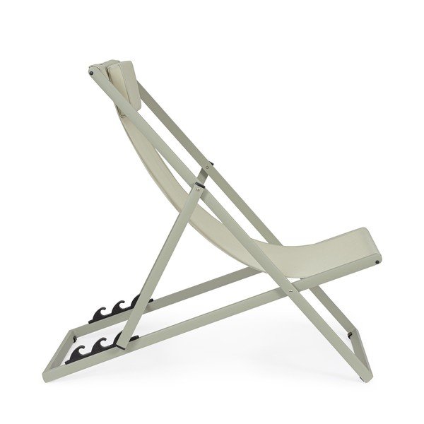 Smeđe-siva metalna vrtna ležaljka Taylor – Bizzotto-image-2