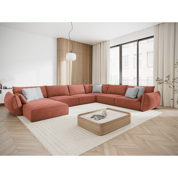 Crvena kutna garnitura (desni kut) Vanda - Mazzini Sofas-image-1