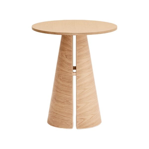 Okrugao blagovaonski stol u dekoru hrasta u prirodnoj boji ø 65 cm Cep – Teulat