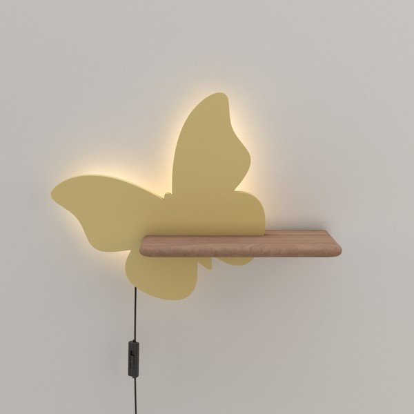 Žuta dječja lampa Butterfly - Candellux Lighting-image-1