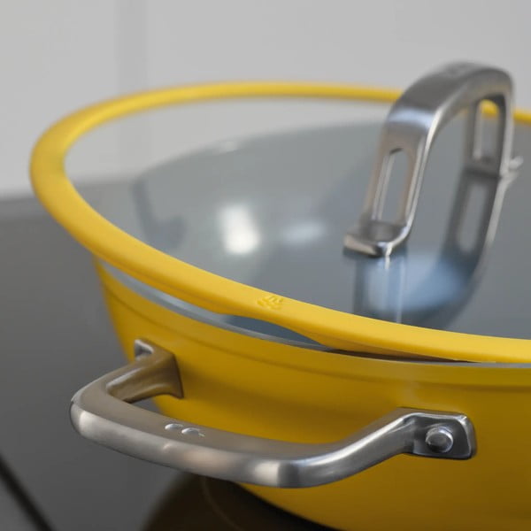 Wok tava s poklopcem/s keramičkim premazom ø 28 cm Meda 3.0 – FABINI-image-2