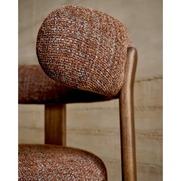 Smeđa blagovaonska stolica od čvrste jeseni Granite – Kave Home-image-4