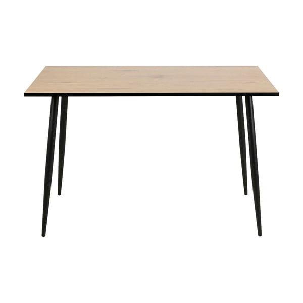 Crno-smeđi blagovaonski stol Acton Wilma, 120 x 80 cm