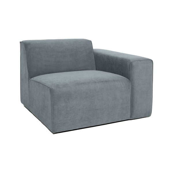 Siva modularna sjedeća garnitura od samta (s desnim kutom) Sting – Scandic-image-1