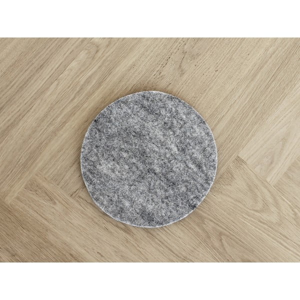 Metalik sivi filcani vuneni podmetač Wooldot Felt Coaster, ⌀ 20 cm