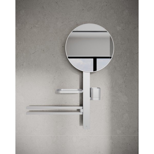 Zidno ogledalo s policom/s vješalicom ø 33 cm ALU+ – Ideal Standard-image-1