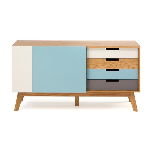 Komoda s plavim detaljima Woodman Chaser-image-2