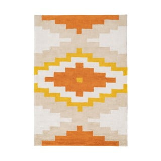 Narančasti periv pamučan tepih 120x160 cm Azteca – Ixia