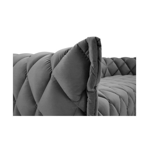 Svijetlo siva baršunasti sofa 228 cm Flandrin – Interieurs 86-image-1