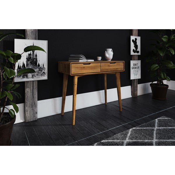 Toaletni stol od hrastovine 90x40 cm Greg - The Beds-image-2