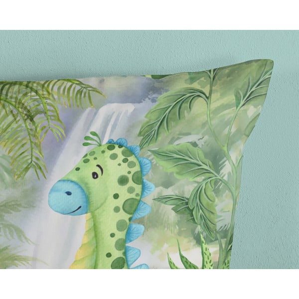 Zelena pamučna dječja posteljina za krevet za jednu osobu/za produženi krevet 140x220 cm Dani – Good Morning-image-3