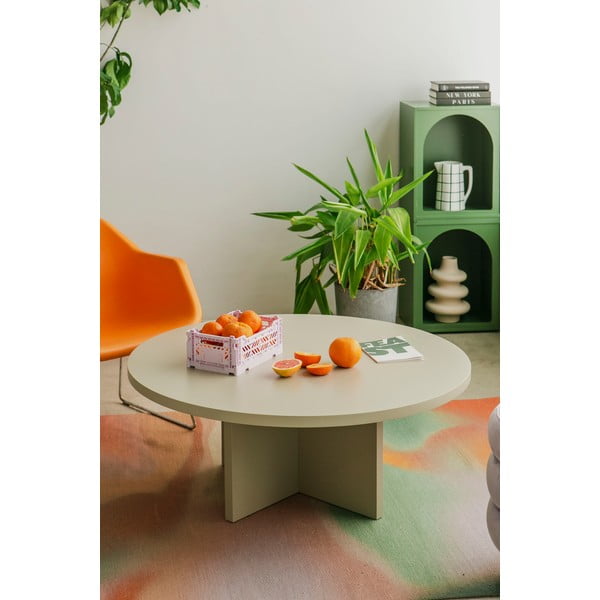 Bijeli okrugao stolić za kavu ø 100 cm Pausa – Really Nice Things-image-2