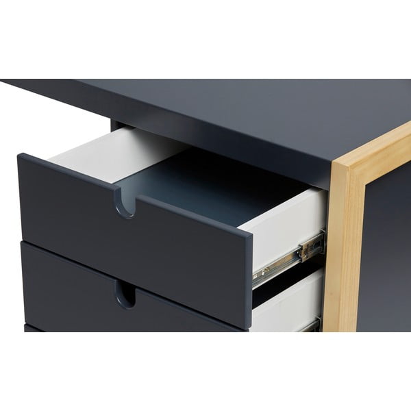Antracitno sivi radni stol Marckeric Square, 140 x 75 cm-image-1