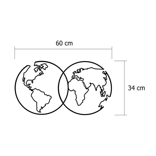 Zidna metalna dekoracija Travel-image-2