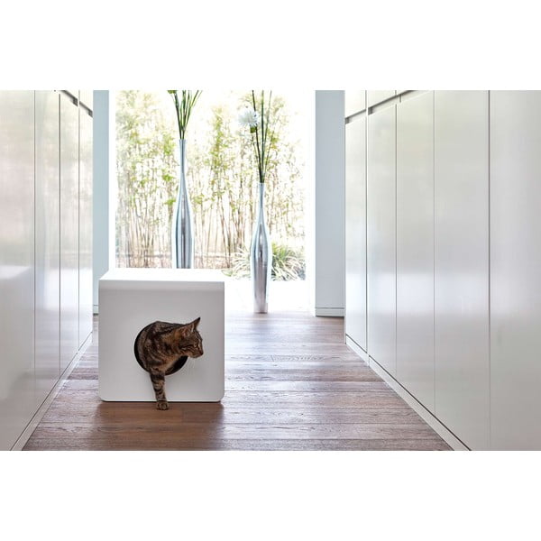 Bijela mačji WC 41x54,5 cm Sito White – MiaCara-image-4