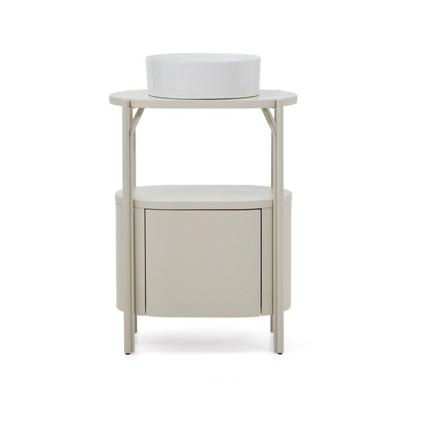 Bijeli ormarić za ispod umivaonika 60x81 cm Arely – Kave Home-image-3