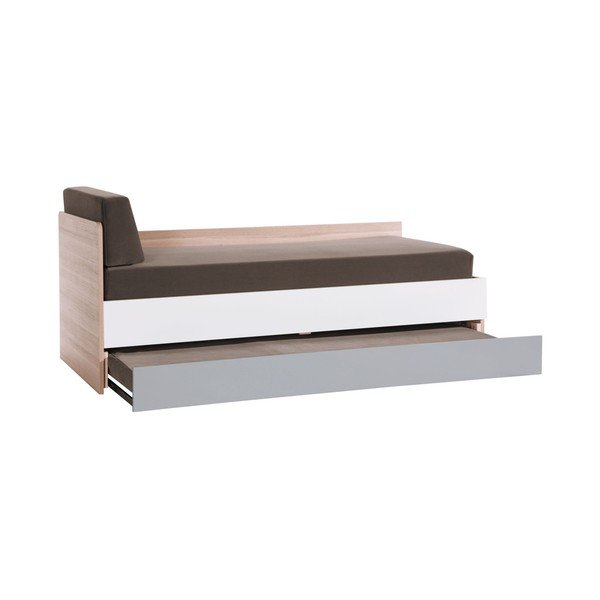 Krevet za jednu osobu s bijelim i sivim detaljima Vox Evolve, 90 x 200 cm-image-2