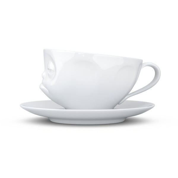 Bijela porculanska šalica s tanjurićem, mrzovoljan, 58products-image-2