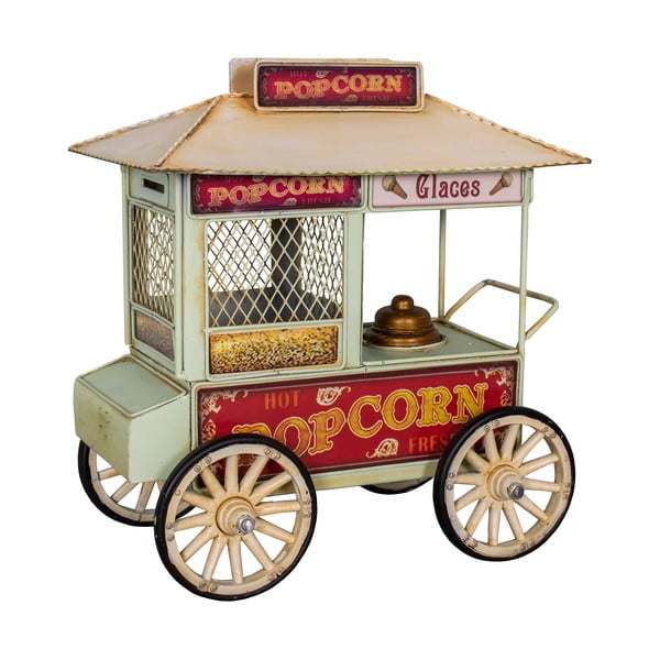 Metalni mali ukras Popcorn Cart - Antic Line