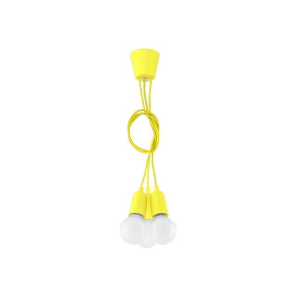 Žuta  viseća svjetiljka ø 15 cm Rene – Nice Lamps