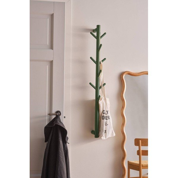 Zelena zidna vješalica od masivnog bora 21 cm Eddison – Jotex-image-1