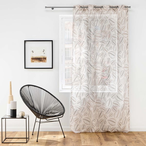 Bež prozirna zavjesa 140x240 cm Alma – douceur d'intérieur-image-2