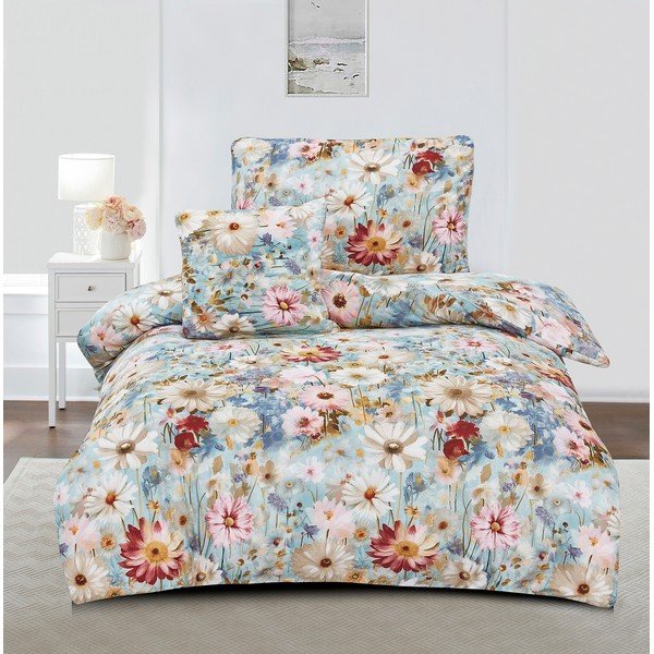 3-dijelna posteljina za krevet za jednu osobu od mikrosatena 140x200 cm Rachel – My House-image-1