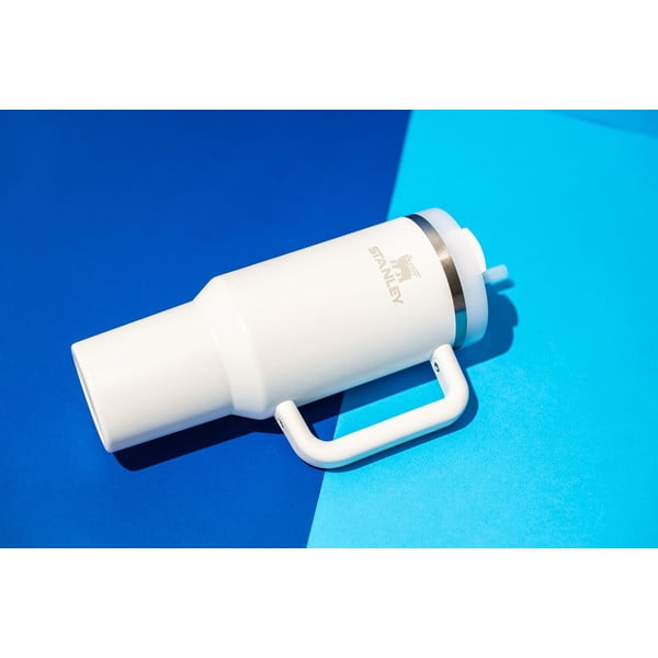 Bijela termosica od nehrđajućeg čelika sa slamkom 1,18 l Quencher H2.0 FlowState Tumbler Frost – Stanley-image-1